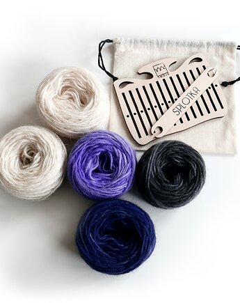 Gotowy zestaw do tkania pasów / krajek na bardku  Małe, SPLOTKA