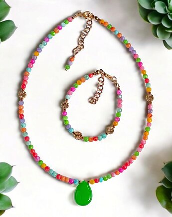 RAZEM TANIEJ : summer collection  :: kolorowa muszla, jadeit i kwiatuszki, kaktusia