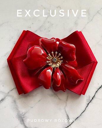 Brosza z niesamowitym unikatowym Kwiatem 3d NEW, Pudrowy Różowy