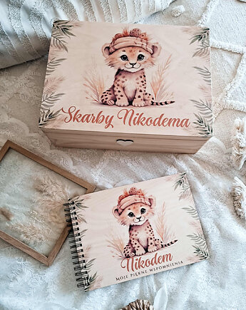 ZESTAW LWIĄTKO personalizowany, prezent na Chrzest, roczek, narodziny, LOO LOO DREAM