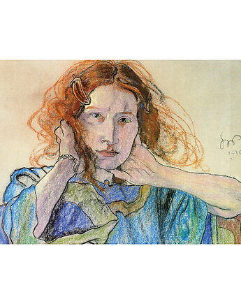 Kartka Premium - Stanisław Wyspiański  "Portret Ireny Solskiej", Galeria LueLue