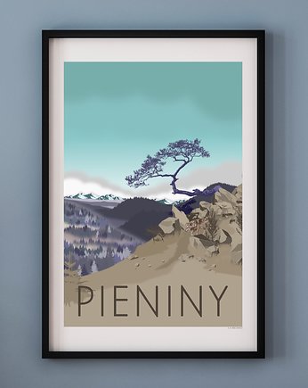 Plakat PIENINY, A. W. WIĘCKIEWICZ