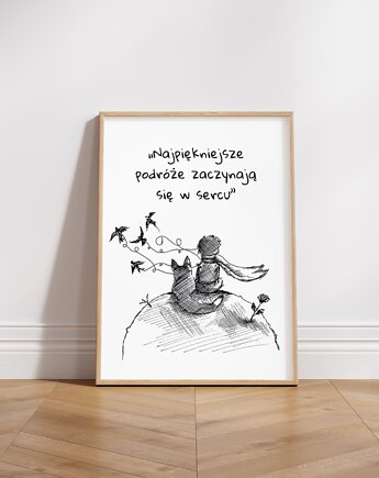 Plakat dziecięcy z cytatem  - Mały Książe, Wallie Studio Dekoracji