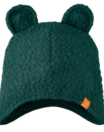 Czapka zimowa Boucle z uszami misia  zielona, Benni
