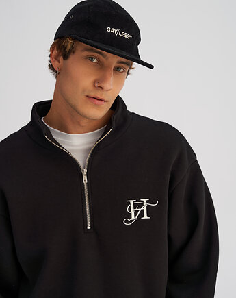 Czapka sztruksowa CAMPER czarna, HARP TEAM