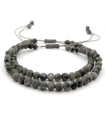 Matowe kamienie norweskie Komplet bransoletek, galeria nuit