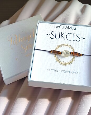 WYSYŁKA 24h - SUKCES - świąteczne pudełko - cytryn, tygrysie oko, kaktusia