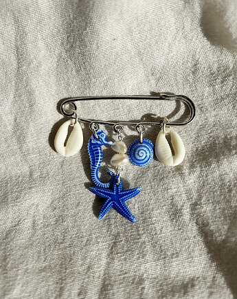 Broszka na agrafce  Ocean Stories no.1 Agrafka Studio, Agrafka studio