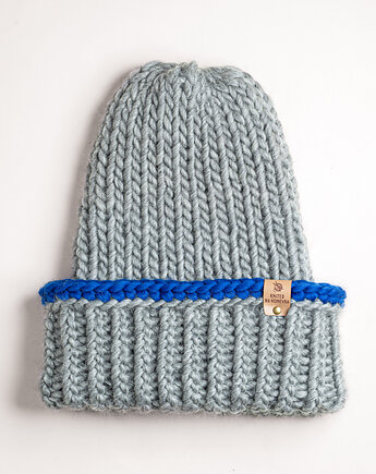 Czapka Szlachetna wełna merino z lampasem, Konevka store