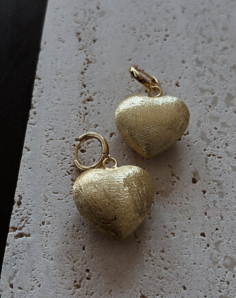 Kolczyki pozłacane Serce, Chmolowska Jewellery