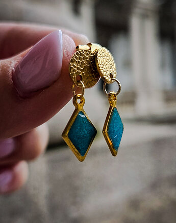 Zielone kolczyki Dolci, Figa handmade accessories