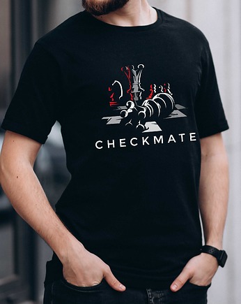 Koszulka  z nadrukiem Checkmate, ART ORGANIC
