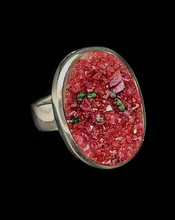 Pierścionek kryształy kobaltokalcytu, Pracownia Neores