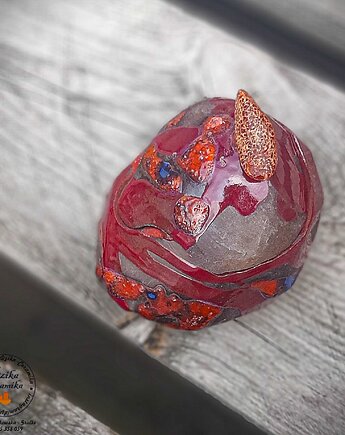 Puzderko ceramiczne ,,bajkowa szkatułka", Dzika Ceramika