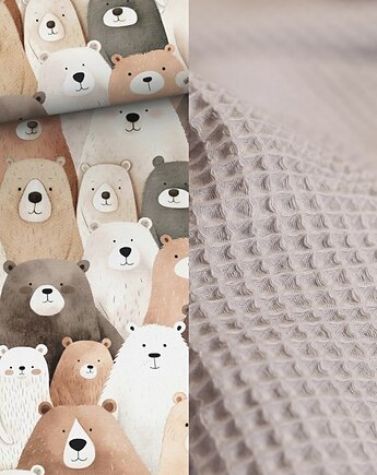 WYJĄTKOWY koc _ misie brązowe _ 75x100 cm, MOJAMAJA