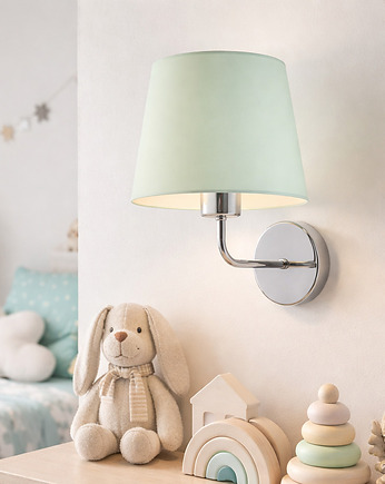 Kinkiet dziecięcy z abażurem RIMINI KIDS w pastelowej kolorystyce, LYSNE