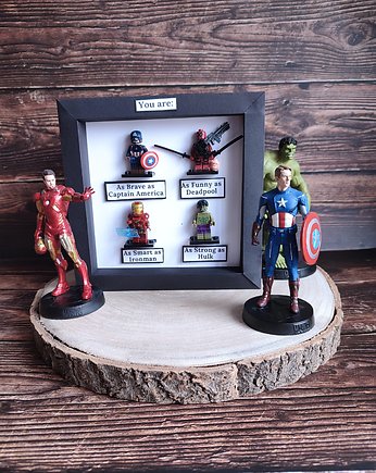 Personalizowana Ramka z figurkami superbohaterów, Crafty Hand