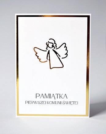 Elegancka Kartka Komunijna: Kartka Okolicznościowa, Rabskart