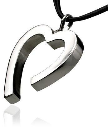 Naszyjnik serce oryginalna - srebro 925, Ade Art