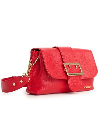 Torebka skórzana z ozdobnym szerokim paskiem  (6475), BOSCCOLO