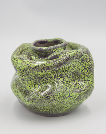 Szalony wazon a'la żaba, błotko. pracownia ceramiki