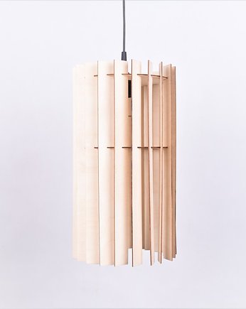 Lampa wisząca z drewnem LED sufitowa abażur, smxdsgn