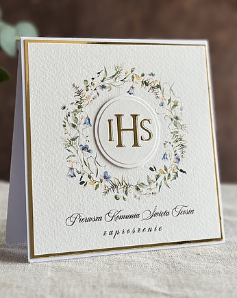 Zaproszenia na komunię, wzór 55D, Anna Art and Crafts