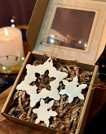 Ceramiczne ozdoby na choinkę Zestaw No.1, Zuza Ceramics