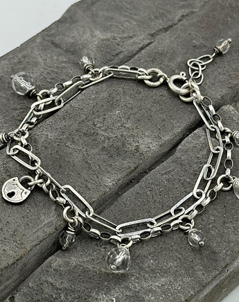 Kryształ górski -  bransoletka, RayOfArt