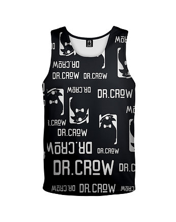 Bokserka Top Girl DR.CROW Logo Czarna, DrCrow