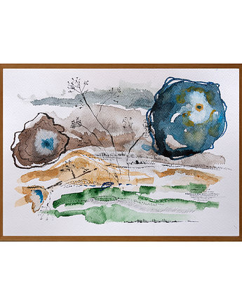 ORYGINAŁ. Akwarelowy ogród 14 - 20x30cm, Gosia Sendlewska