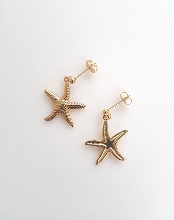 Kolczyki pozłacane Starfish sztyfty, Mitsu