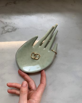 Ceramiczna Łapka Dłoń Podstawka na Palo Santo Biżuterię Pistacjowa Zieleń, Maison Fragile