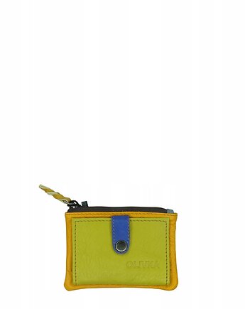 Portfel portfelik mały skórzany miejsce na bilon karty eko OLIVKA, Olivka Warsaw