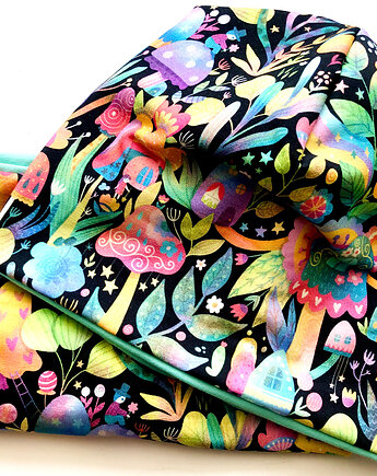 Komplet _ czapka BEANIE i komin _ Magiczny Las, MOJAMAJA