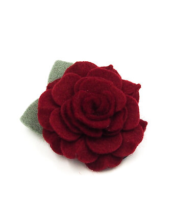 Spinka do włosów kwiatek  Camelia dark red, Momilio