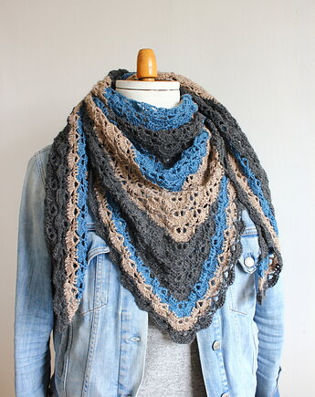 Chusta szydełkowa tricolors 1, RękaProduction