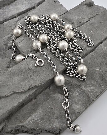 Komplet naszyjnik i bransoletka z kulami, RayOfArt