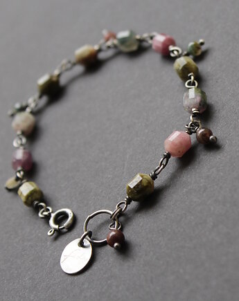 Bransoletka malowane turmaliny, fado