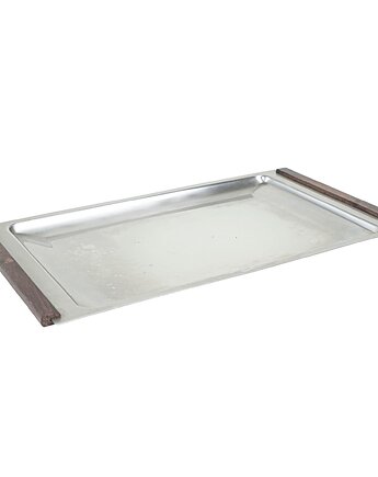 Taca ze stali nierdzewnej, duński design, lata 70, produkcja: Dania, Przetwory design