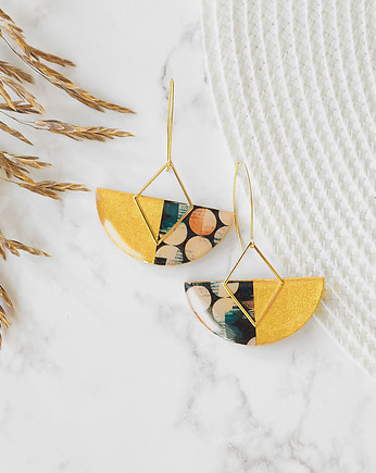 KOLCZYKI DAMA  unikatowe autorskie i efektowne, Chodelska Art Studio