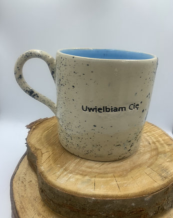 Kubek 500 ml "Uwielbiam Cię" na zamówienie, Dwa Wypały