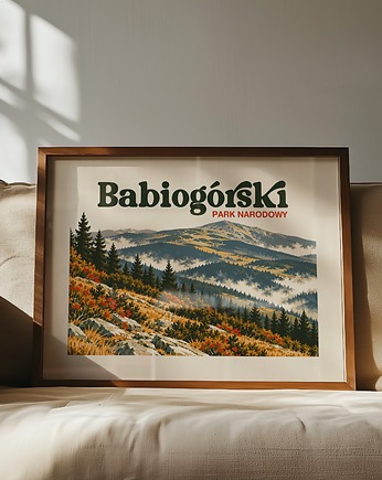 Plakat Babiogórski Park Narodowy - Druk Pigmentowy, DAPIDOKA