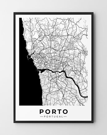 Plakat mapa Porto - różne formaty, HOG STUDIO