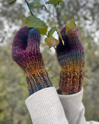 MAXCOLOR kolorowe rękawiczki "jagoda na słońcu", sploteka