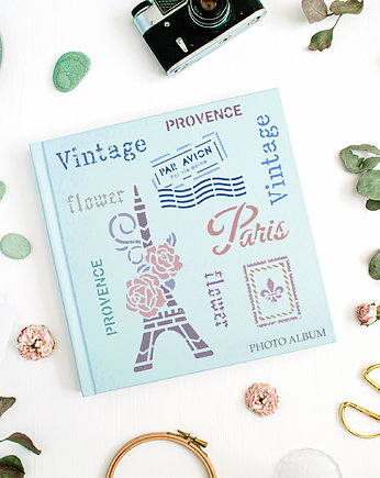 Szablon malarski scrapbooking // POCZTÓWKA Z PARYŻA, Szablony Nakleo