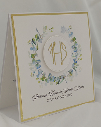 Zaproszenia na Komunię, wzór 27a, Anna Art and Crafts
