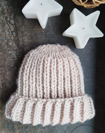 Wełniana czapka - ANGIELKA (marshmallow), WOO(L)OVE