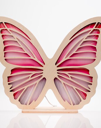 Lampka UNKY Motyl różowo-szary, UNKY