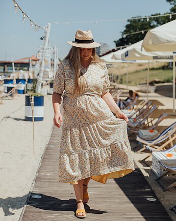 Sukienka ciążowa do karmienia dyskretna RITA SIMPLY BOHO, Mammiko